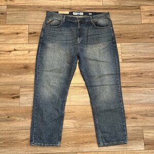 Men's NWT Ariat M2 Relaxed Boot Cut Denim Jeans SZ 44x30 Blue Cotton Western